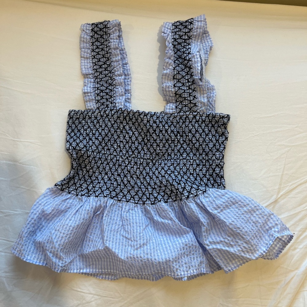 Ganni peplum top